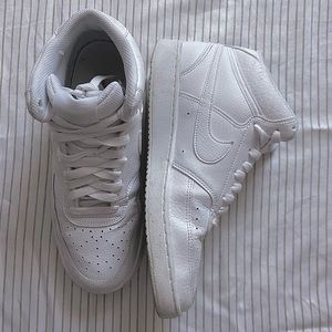 White Nike Court Visions Mids (Women’s 8)